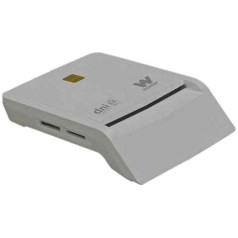 Woxter Electronic ID Reader Combo White - DNIe Reader, ID 3.0, SD Cards, MMC, MS, MSPro, XD, Micro SD, etc. Compatible with PC and Mac