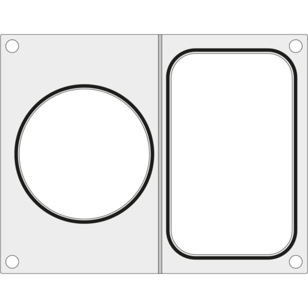 Matrica Hendi metināšanas iekārtai paplātei bez dalījuma 178x113 mm + konteinera diametrs. 115 mm — Hendi 805657