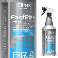 Antistatisks CLINEX FastPlast 1L preparāts plastmasas, RTV, sadzīves tehnikas, mēbeļu tīrīšanai