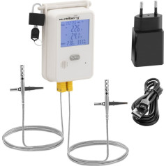 Termohigrometrs, temperatūras un mitruma reģistrators LCD USB Wi-Fi, diapazons 0-100% -50-350C