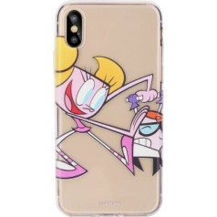 Cartoon Network Dexter Aizmugurējais Silikona Apvalks Priekš Samsung J415 Galaxy J4 Plus (2018) Dexter with Dee Dee