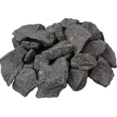 VIAMO® Premium Olivine Rock pirts akmeņi - 1 iepakojums 18 kg - Akmens izmērs 5-12 cm - Oriģinālie akmeņi ar augstu siltuma uzglabāšanas spēju un izcelsme no Somijas