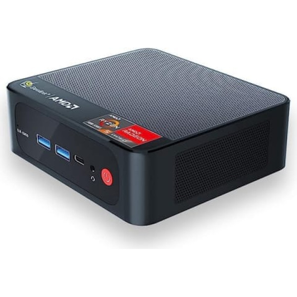 Beelink AMD Ryzen5 5560U 6 kodoli 12 pavedieni līdz 4,0 GHz, SER5 Mini PC Wi11 Pro, 16G RAM/500G NVMe SSD, 4K Dual HDMI, WiFi 6E, BT5.2, Mini Computer