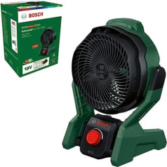 Bosch UniversalFan 18V-1000 bezvadu ventilators (bez akumulatora, 18 voltu sistēma, DIY, kempingiem un citām vajadzībām, gaisa plūsma: 1000 m³/h, kastē) - Testa pakāpe: Ļoti laba (žurnāls: Even is the Man)