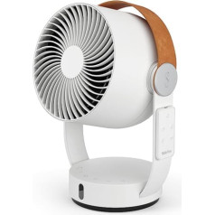 Stadler Form Leo 3D Air Circulator, Fan with Horizontal and Vertical Swivel Function, Long Range up to 8 m, with Remote Control, White