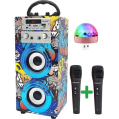 DYNASONIC (3. paaudzes 2021. gada karaoke komplekts ar mikrofonu, oriģinālas dāvanas zēniem un meitenēm, rotaļlietas, 16. modelis