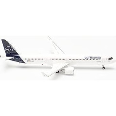 Herpa modelis Airbus A321neo Lufthansa D-AIEG Naumburg, A6-EOT Mērogs 1:200 - Lidmašīnas modeļu izgatavošana, Lidmašīnas modelis kolekcionāriem, Miniatūras dekorācijas, Aviators bez metāla pamatnes