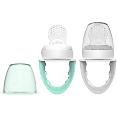 Dr. Brown's Fresh First Silicone Feeder - Mint Green & Grey - Pack of 2