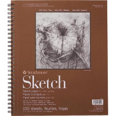 'Strathmore – Sketch Wall Picture Spiral Paper Pad 11 x 14 Inches, 100 Sheets