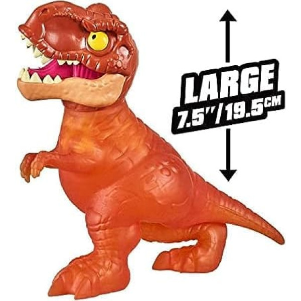 Funny T-rex Dinosaur Jumping Hurdles Cartoon | Sticker