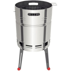 Tramontina Barbecue barrel, stainless steel, charcoal grill, stainless steel, BBQ (barbecue barrel)