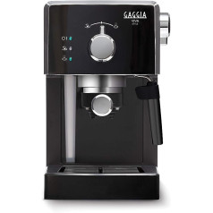 Gaggia RI8433/11 Viva Style Manuāls espresso automāts maltai kafijai un kafijai, 15 bāri, 1 l, 1025 W, melns