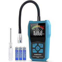 Durficst Gas Leak Detector Portable Gas Detector Natural Gas Alarmable Gas Detector for Measuring Natural Gas, Liquid Gas, Carbon Gas and Other Flammable Gases