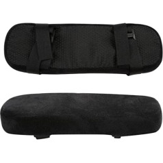 Ballery Armrest Pads, 2 Pieces Ergonomic Armrests Pads Made of Foam Non-Slip Support Covers Cushions Office and Gaming Chair Armrest Pad for Elbow Comfort