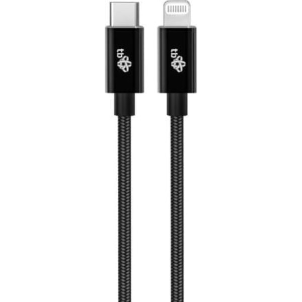 TB Kabeļa zibens mfi - usb c melns 1m