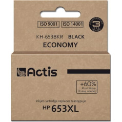 Actis kh-653bkr tinte (aizvietotājs hp 653xl 3ym75ae; premium; 20ml; 575 lapas; melna)