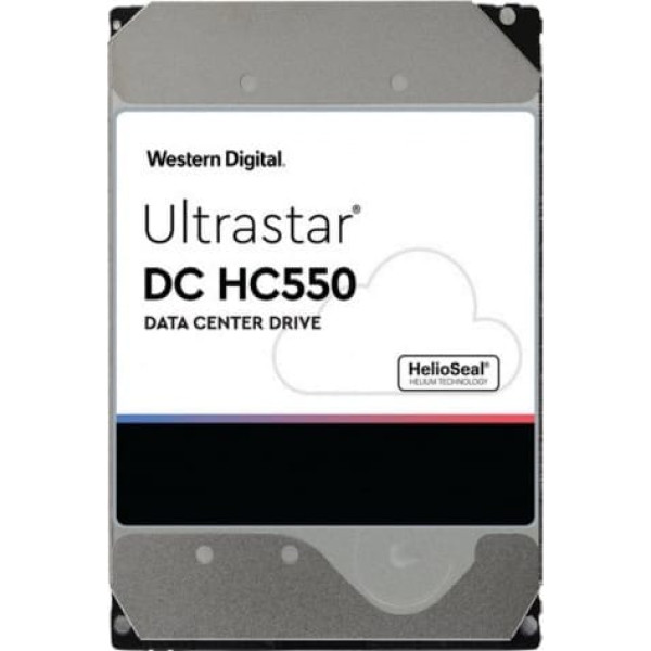 HDD Western Digital ultrastar dc hc550 wuh721816al5204 servera disks (16 tb; 3,5 collas; sas)