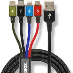 Ibox i-box usb 4in1 cable 2xusb-c, microusb, lightning