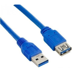 Lanberg USB 3.0 Am-AF pagarinātāja kabelis 1,8 m zils