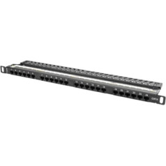 Lanberg ppu6-0024-b patch panel (0.5u; cat.6; 24xrj-45)