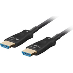 Lanberg HDMI kabelis m/m v2.1 100m 8k melns optiskais aoc