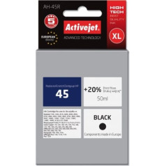 Activejet ah-45r tinte (aizvietotājs hp 45 51645a; premium; 50 ml; melna)