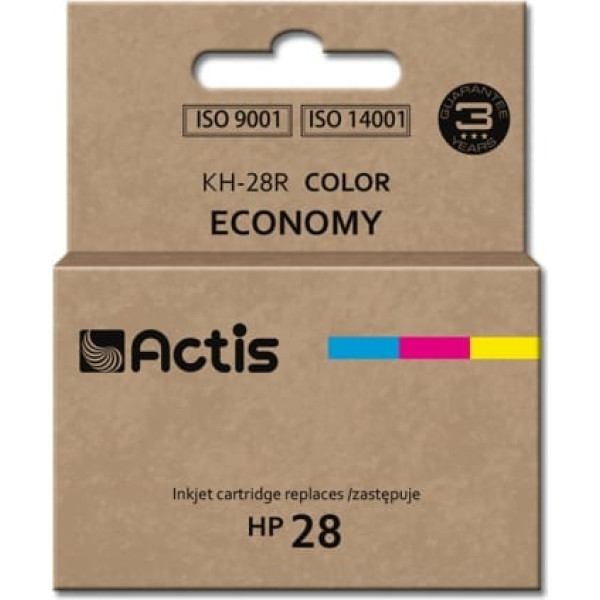 Actis kh-28r tinte (aizstājējs hp 28 c8728a; standarta; 21 ml; krāsa)