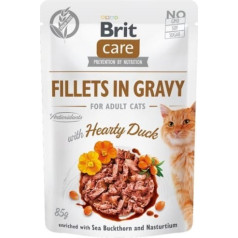 Brit care kaķu filejas sātīgās pīles mērcē 85g