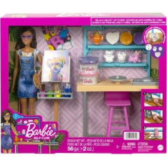 Mattel Barbie doll art studio set