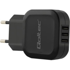 Qoltec Sienas lādētājs 17w | 5v | 3.4a | 3xusb