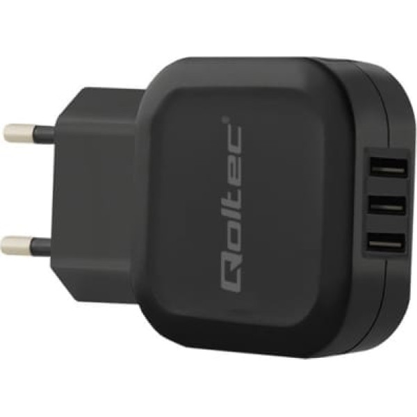 Qoltec Sienas lādētājs 17w | 5v | 3.4a | 3xusb