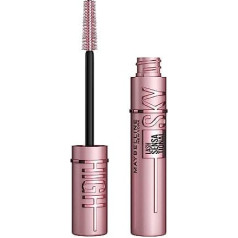 Maybelline New York melnā skropstu tuša īpaši garām skropstām, skropstu tuša Sensational Sky High, ļoti melna, 7,2 ml