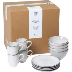 Broste Copenhagen 80019671 Nordic Sand Breakfast Set, Earthenware