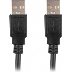 Lanberg usb kabelis 2,0 m/m 1,8 m melns ca-usba-20cu-0018-bk