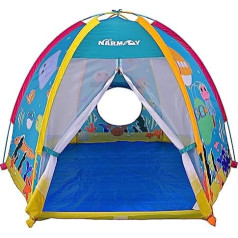 NARMAY® Kids Play telts Ocean Dome Tent Fun iekštelpās/ārā - 182 x 152 x 121 cm