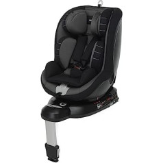 Foppapedretti Logik I-Size 360° Rotating and Tilting Car Seat for Children from 40 to 105 cm (0-18 kg), Black