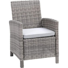 greemotion Malia Polyrattan Garden Chair with Cushion Approx. 65 x 90 x 59 cm