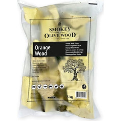 Smokey Olive Wood 5 kg apelsīnu koksne grilēšanai un kūpināšanai, rupji gabali 5-10 cm