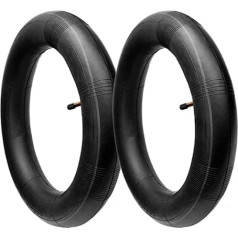 3.50-8 Wheelbarrow Inner Tubes with Curved Valve Replacement for Wheelbarrow, Lawnmower, Sack Truck (Pack of 2)