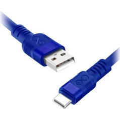 Orno Кабель USB-A - USB-C eXc WHIPPY Pro, 2 м, 60 Вт, быстрая зарядка, пастельный микс