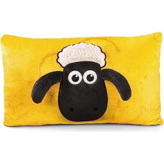 NICI plīša spilvens Shaun the Sheep taisnstūrveida 43 x 25 cm – mīksts spilvens meitenēm, zēniem un mazuļiem – pūkains pildīts rotaļlietu spilvens – plīša rotaļlietu spilvens Cozy Cushion, 48493, dzeltens