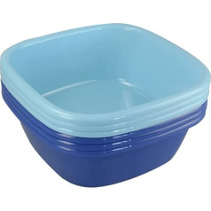 Ikando mazgāšanas bļoda plastmasas gaiši zilā un dziļi zilā iepakojumā pa 6