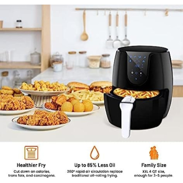 Moulinex Dual Easy Fry 8.3L Air Fryer Energy Saving Up to 70%, Capacity  5.2L, 3.1L, 7 Programs, Crisp Results, Dishwasher Safe, Digital Recipe,  EZ9018 : : Home & Kitchen