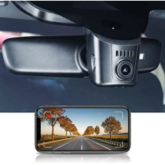 FITCAMX Car Dash Cam Fit Audi A1 A3 A4 A5 A6 A7 A8 Q2 Q3 Q5 Q7 Q8 TT R8 e-tron Sportback GT 2019 2020 2021 2022 Visas sērijas (Model A) OEM 4K Autok. Kamera WiFi Night Vision ar 64GB karti