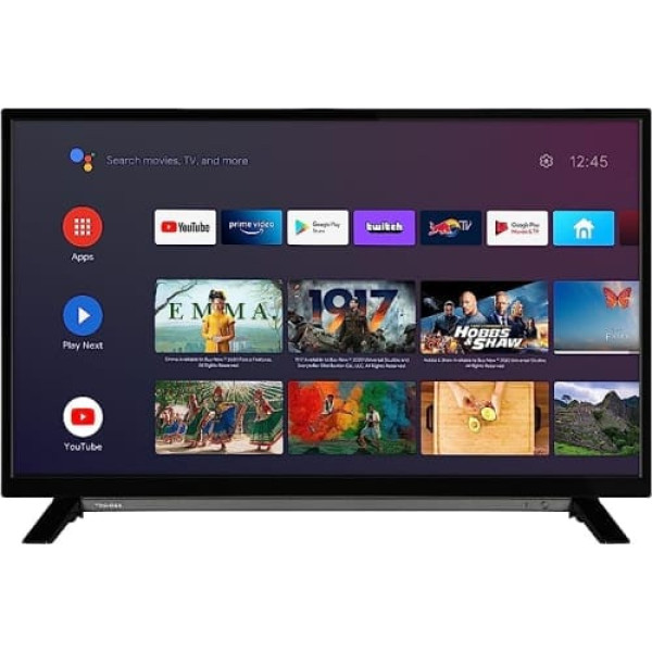 Toshiba 32LA2B63DAZ 32 collu televizors/Android viedtelevizors (Full HD, HDR, Google Play veikals, Google palīgs, trīskāršs uztvērējs, Bluetooth) [2023]