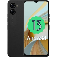 UMIDIGI G3 Plus viedtālrunis bez līguma (2023), Android 13 mobilais tālrunis, 8 GB + 128 GB/1 TB mobilie tālruņi bez Simlock, 6,52 collu HD + displejs, 5150 mAh, 13 MP, 4G divu SIM kartu, skolas bērnu mobilais tālrunis/sejas ID/pirkstu nos