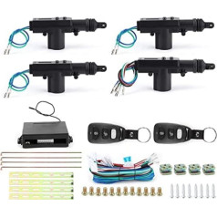 Automašīnas centrālā atslēga, universālā centrālās durvju slēdzenes izpildmehānisma pārveidošanas komplekts tālvadības pultij 4 durvju transportlīdzekļa bezatslēgas ieejas sistēmai 433,92 MHz