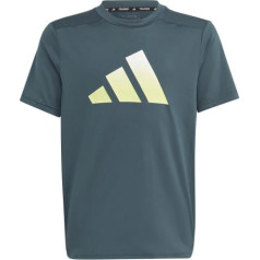 T-krekls adidas TI Tee Jr IJ6416 / zaļš / 176 cm