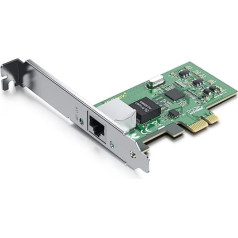 10Gtek® Gigabit PCIE galddatora tīkla karte Intel EXPI9301CT -82574L mikroshēmai, viens RJ45 ports, 1Gbit PCI Express Ethernet LAN karte, 10/100/1000Mbps NIC operētājsistēmai Windows Server, Win8, 10 un Linux Mul