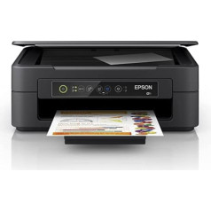 Epson Expression Home XP-2150 3-in-1 krāsu tintes strūklas daudzfunkcionāls ierīces printeris (DIN A4, skeneris, kopētājs, WiFi, vienas kasetnes), Amazon Dash papildināšanas iespēja, melns, 390 x 300 x 146 mm